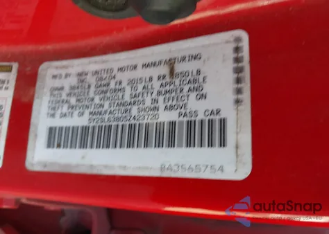 2005 Pontiac Vibe from USA, damaged, VIN 5Y2SL63805Z423720